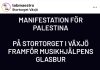 11/12 kl22 Växsjö Sweden protest framför Musikhjälpens glashus